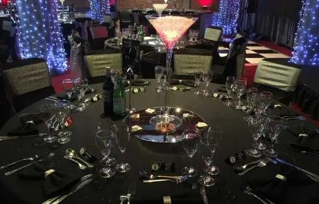 Black, silver and red theme